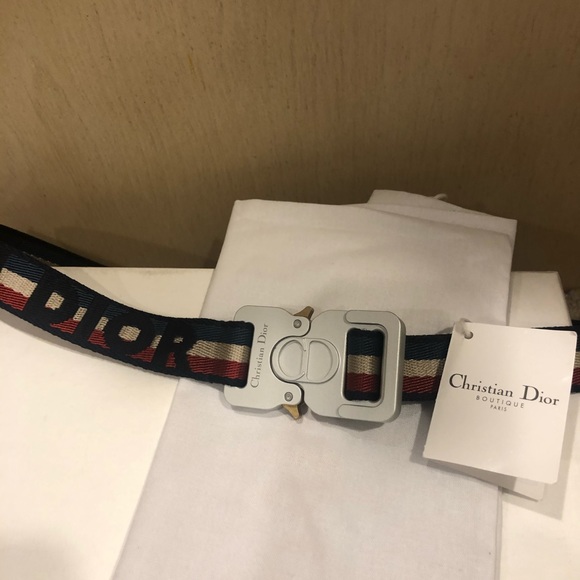 dior canvas belt